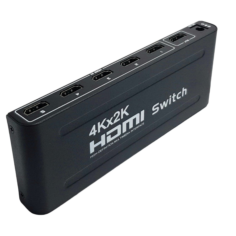 Fully 5 Port 5x1 HDMI Switch Full HD - Kumandalı