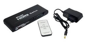 Fully 5 Port 5x1 HDMI Switch Full HD - Kumandalı