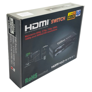 Fully 5 Port 5x1 HDMI Switch Full HD - Kumandalı