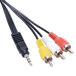 electroon 3.5mm Stereo 3RCA Av Kablo 1.2Metre Kısa Jack