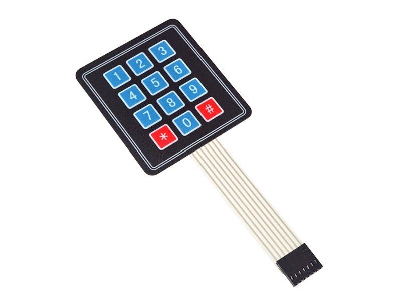 3x4 Membran Tuş Takımı Keypad