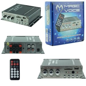 Magicvoice USB-SD Girişli 4Kanal Motosiklet-Asansör-Pazarcı Anfisi 12Volt