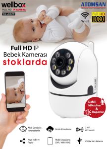 WellCam WB-2040W Hareketli IP Wifi Kamera 2mp Full HD 1080P