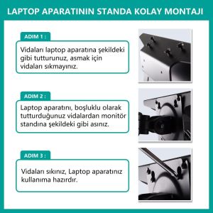 North Bayou FP-2 Vesa Montajlı Universal Notebook  Aparatı