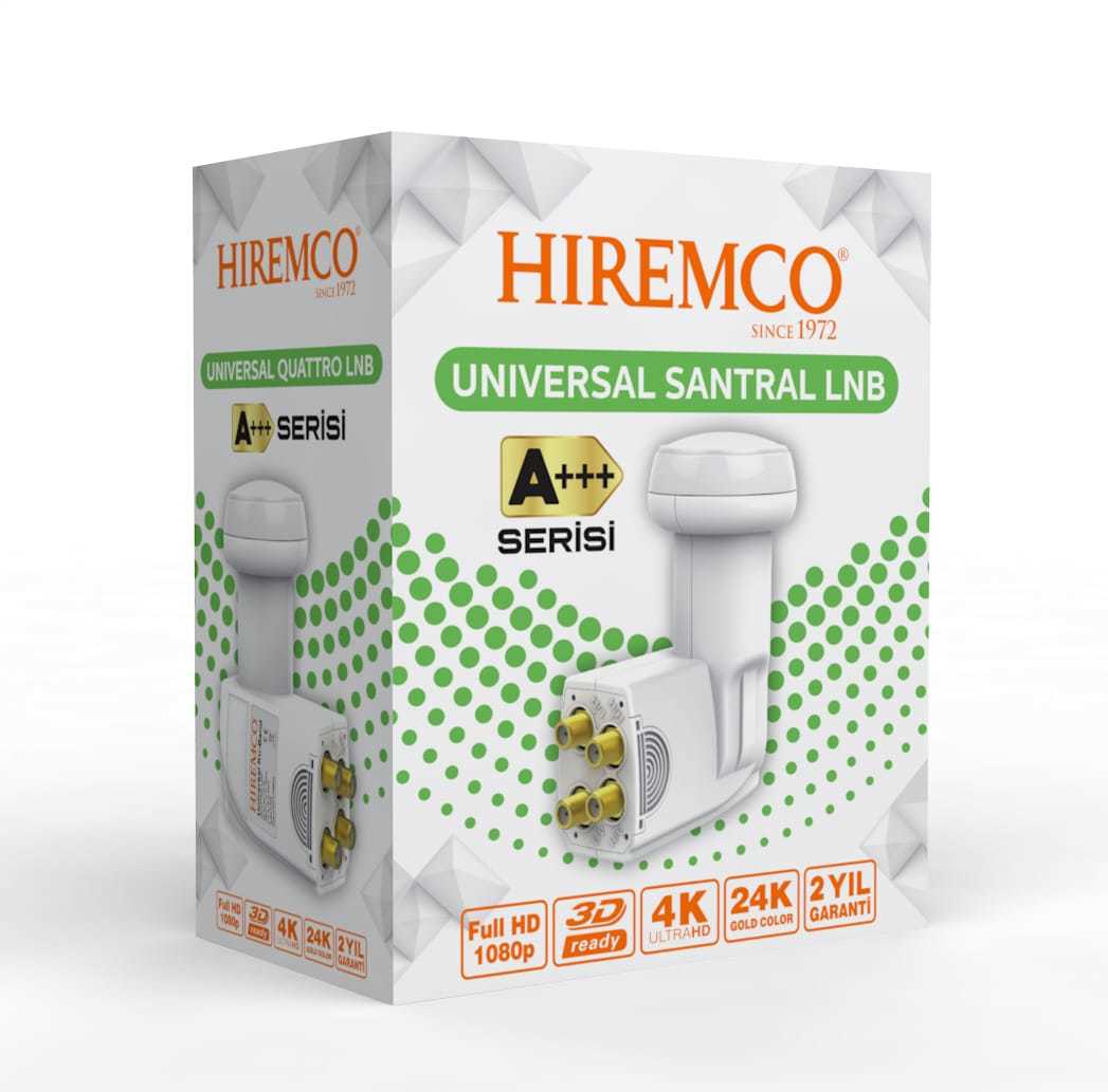 Hiremco A+ Serisi Santral Quattro LNB Full HD 4K