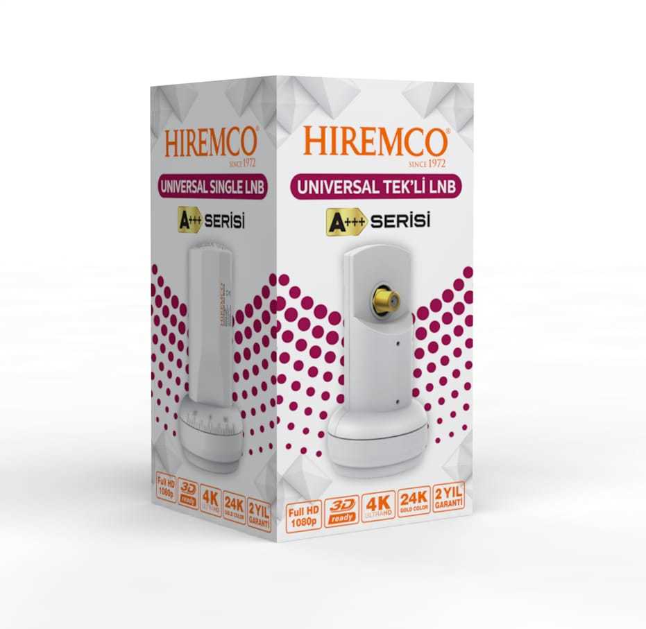 Hiremco A+ Serisi Tek Çıkışlı LNB Full HD 4K