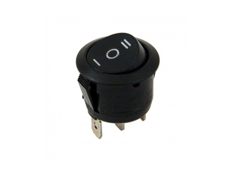 Electroon Işıksız Anahtar On-Off-On 3Pin Siyah