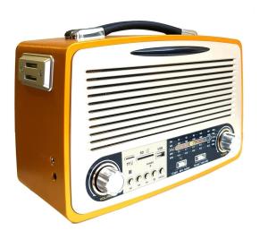 KAMAL KM-1700 Nostaljik Radyo Şarjlı-Bluetooth-USB-SD