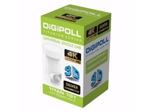 DiGiPOLL Universal Single Tekli LNB Full HD 4K Uyumlu