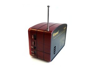 KAMAL KM-160 Nostalji Radyo Şarjlı-Bluetooth-USB-SD Kırmızı