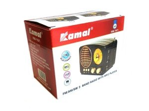KAMAL KM-161 Nostalji Radyo Şarjlı-Bluetooth-USB-SD Siyah