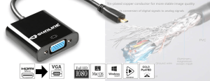 Sunline 170610 HDMI Micro-VGA Dönüştürücü