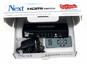 Next YE-104 4x1 HDMI Switch - 4 Port Kumandalı