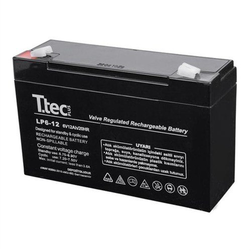 Ttec 6Volt 12Amper Bakımsız Kuru Akü