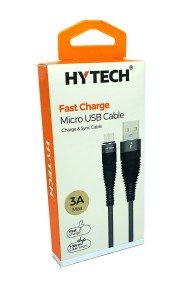 HYTECH HY-X225 3A Micro Usb Hızlı Şarj Kablosu 1Metre Gri