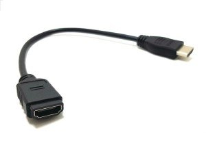 electroon HDMI Dişi-Erkek Ara Kablo 30cm Altın Uçlu