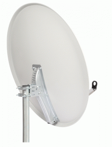 SAB 97cm Beyaz Çanak Anten Next Twin LNB + 20mt RG6 Kablo