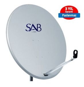 SAB 97cm Beyaz Çanak Anten Next Single LNB + 20mt RG6 Kablo