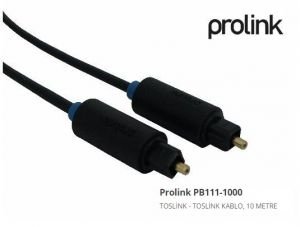 Prolink PB111-1000 Fiber Optik Toslink Ses Kablo 10 Metre