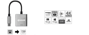 Sunline 170666 Type-C USB Type-C/HDMI Dişi Dönüştürücü