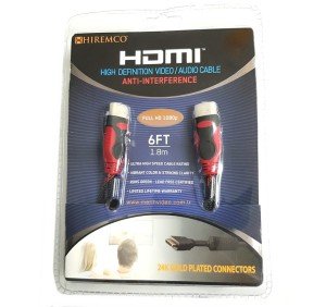 Hiremco HDMI Kablo 1.8mt Altın Uçlu Örgülü