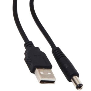 electroon 5.5x2.5mm Jaklı - USB Çevirici Kablo 1mt