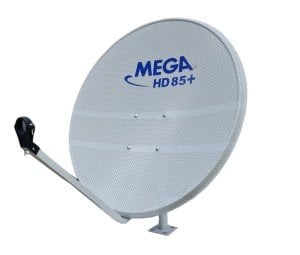 Mega 85cm Ofset Delikli Çanak Anten Beyaz