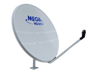 Mega 85cm Ofset Delikli Çanak Anten Beyaz