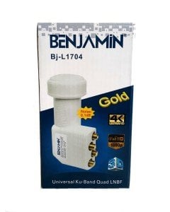Benjamin Quad LNB 0,1dB - Full HD 4K Uyumlu