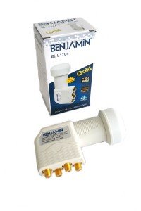 Benjamin Quad LNB 0,1dB - Full HD 4K Uyumlu