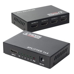 Powermaster 1x4 HDMI Splitter 4Port 1080P