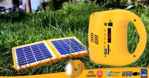 Powermaster Radyolu Şarjlı Solar Aydınlatma Seti