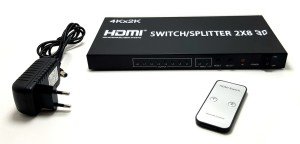 SLine 2x8 HDMI Switch-Splitter 4Kx2K