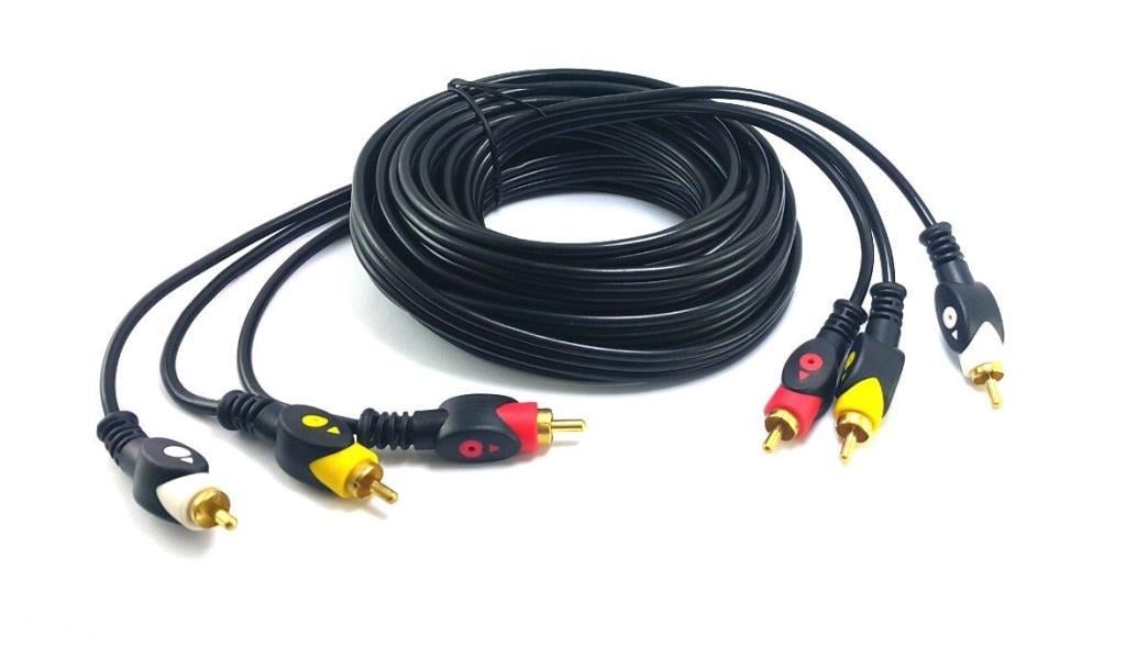 electroon 3RCA 3RCA Gold Görüntü ve Ses Kablosu 1,5 Metre