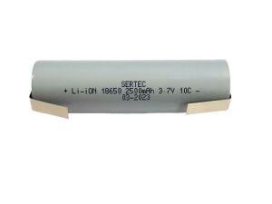 SERTEC Puntolu 18650 3.7V 2500mAh 10C Lion Şarjlı Pil 1Adet