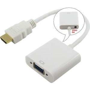 FULLY HDMI to VGA Kablo Çevirici Beyaz