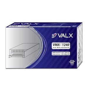 Valx VMA-1240 12V 40A 500W Metal Kasa Adaptör