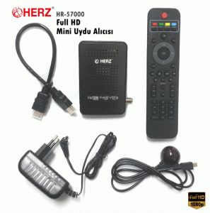 HERZ HR-57000 Full HD Mini Uydu Alıcısı Smart Kart Girişli