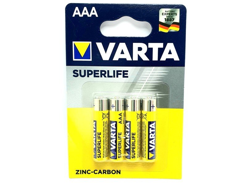 VARTA SUPERLIFE AAA İnce Kalem Pil 4lü Blister