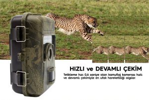 Powermaster HH-662V2 Fotokapan PIR Sensörlü Kamuflaj Kamera 1080P