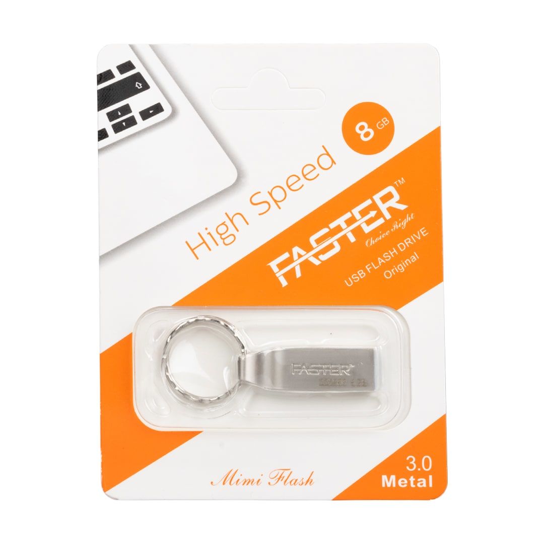 Faster 8Gb Metal USB Flash Bellek