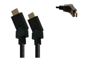 electroon HDMI 2x Döner Dirsek Kablo Gold 1.8 Metre