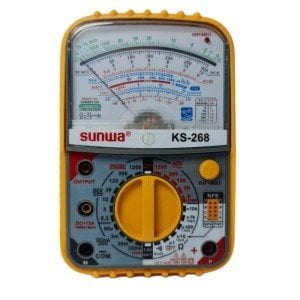 SUNWA KS-268 Kılıflı Analog Ölçü Aleti Mulltimetre