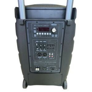 GoldAudio PA2312-EE Portatif Taşınabilir Ses Sistemi 300Watt 2xEl Telsiz Mikrofonlu