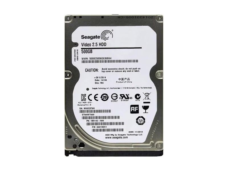 Seagate 2.5'' 500GB ST500VT000 SATA 3.0 5400 RPM Hard Disk