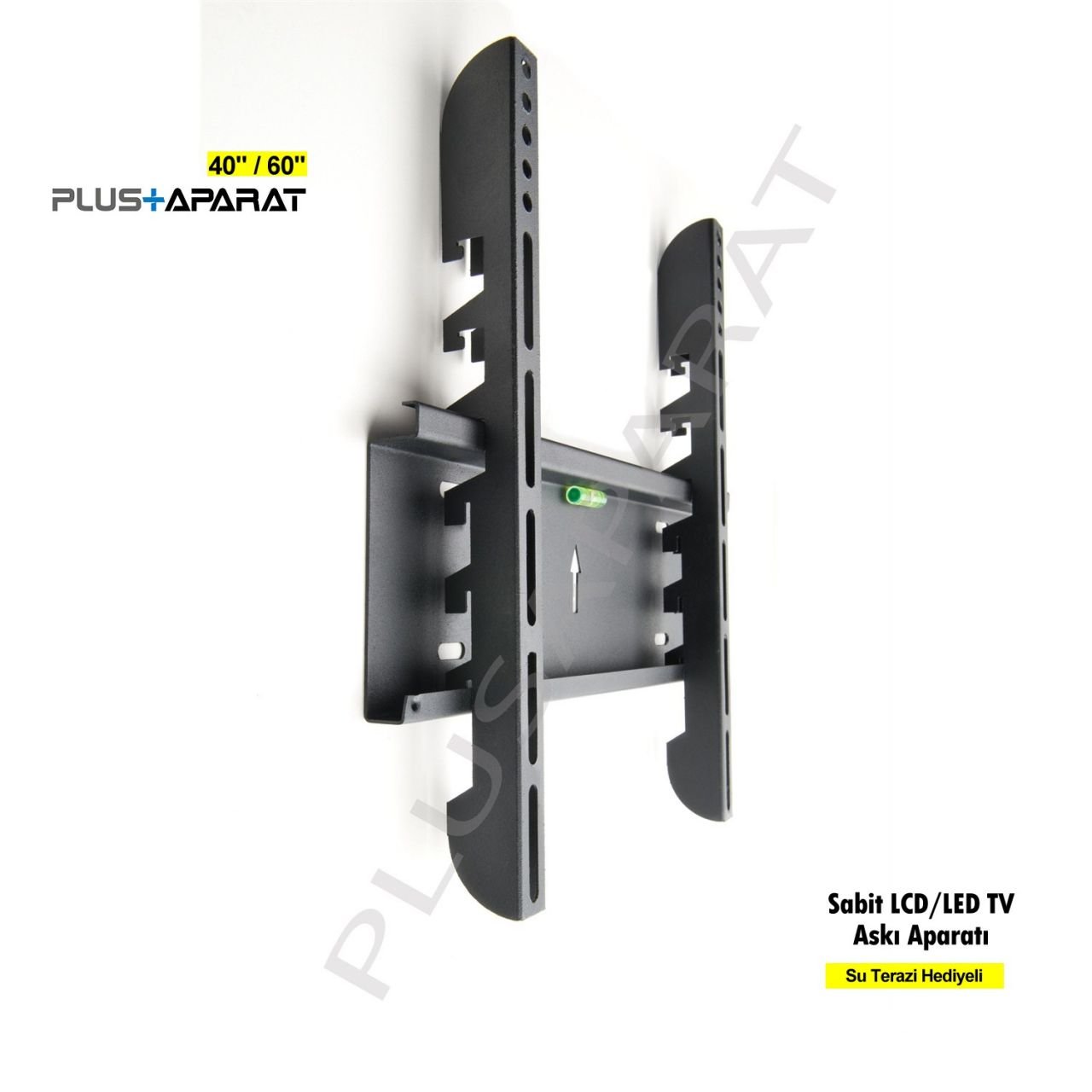 PlusAparat 40-60 Curved LED TV Sabit Askı Aparatı + Su Terazisi Hediyeli