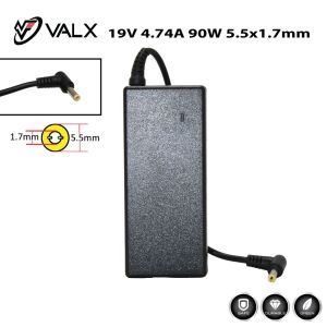 Valx LA-19057 19Volt 4.74A 90W 5.5×1.7mm Notebook Adaptör
