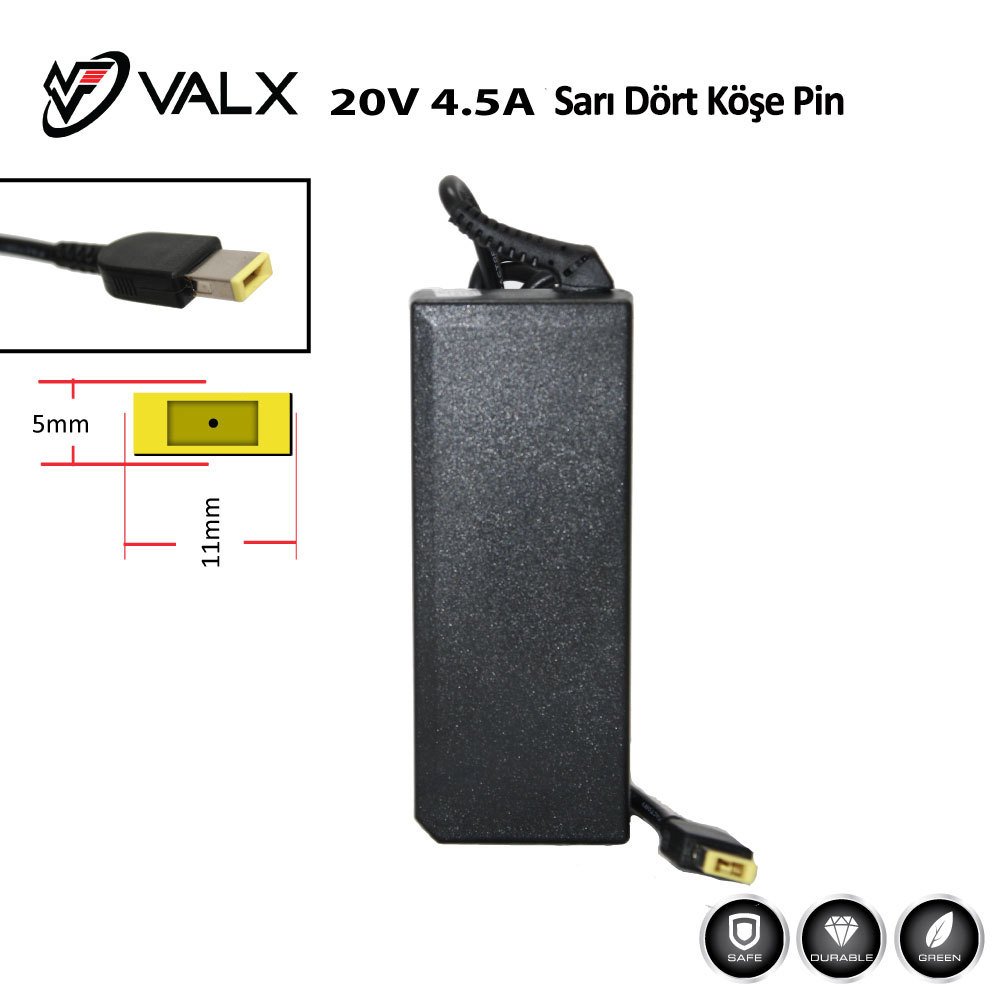 Valx LA-20075 20Volt 4.5A Notebook Adaptörü