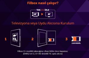 Filbox Modül 1 YIL Sinema TV Paketi Hediyeli