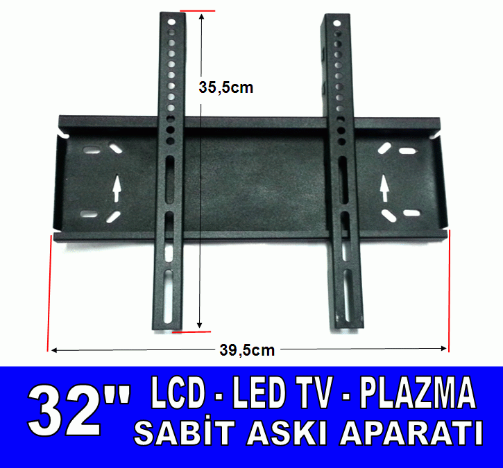 SWAT 32'' - 82 Ekran LCD-LED TV-Plazma Sabit Askı Aparatı